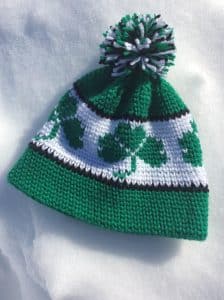 easy crochet shamrock hat