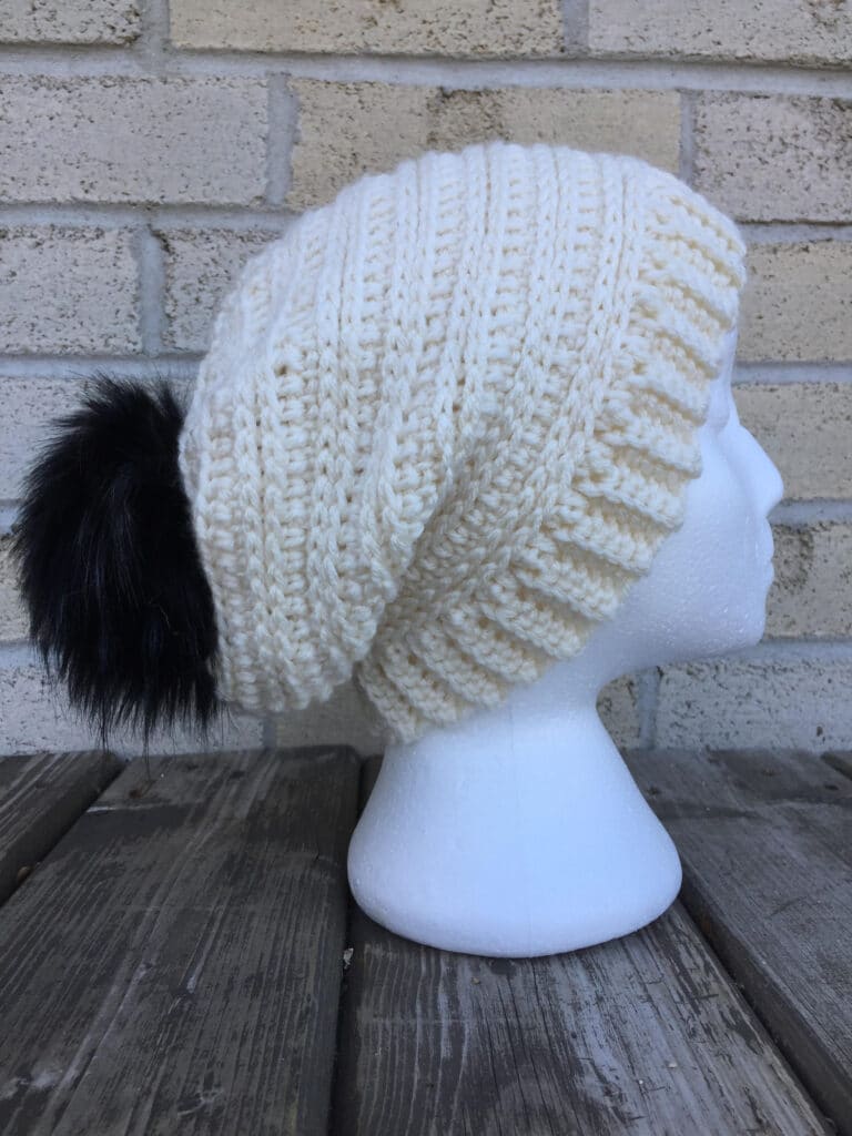 Snowy Day Toque, Messy Bun and Slouch Hat – A Free Crochet Pattern