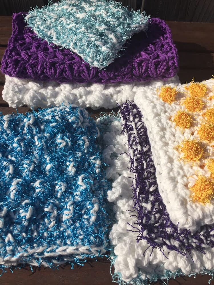 Spring Cleaning Free Pattern Wrap Up! Washcloths, Scrubbies and a Swiffer!