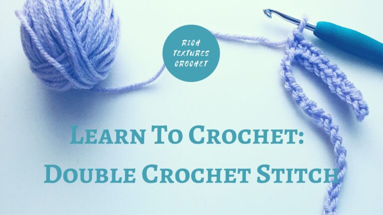 Learn to Crochet: How to make a Double Crochet (dc) stitch