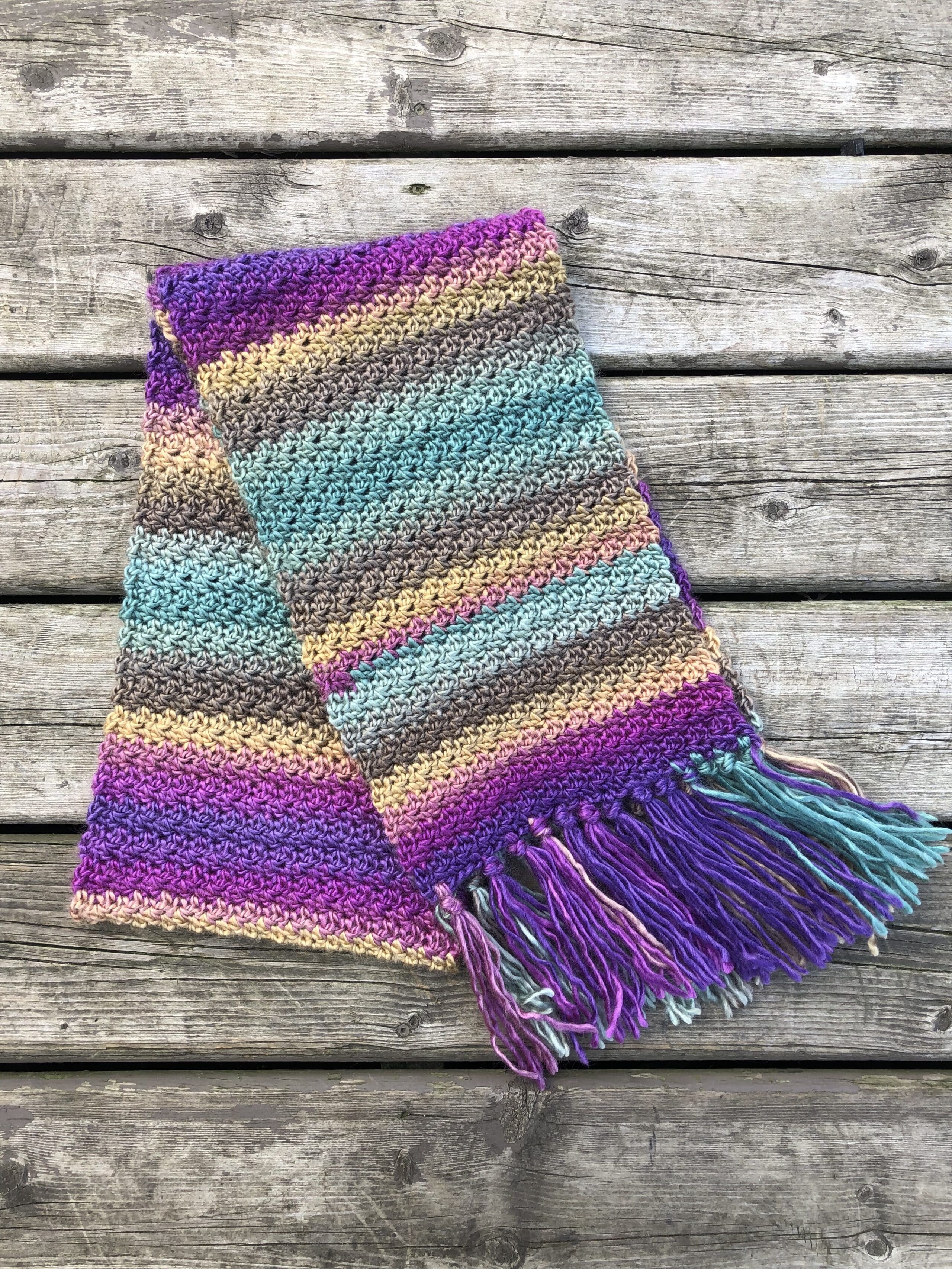 seed stitch scarf