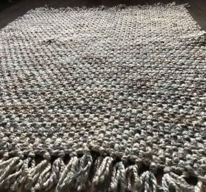 Crochet blanket twisted stitch