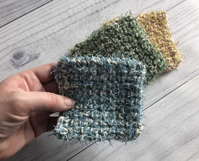 Thermal Stitch Crochet Scrubby