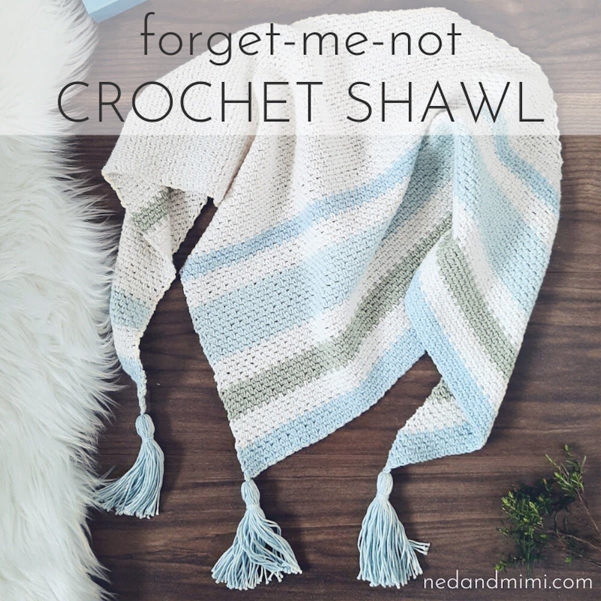 Forget-me-not shawl