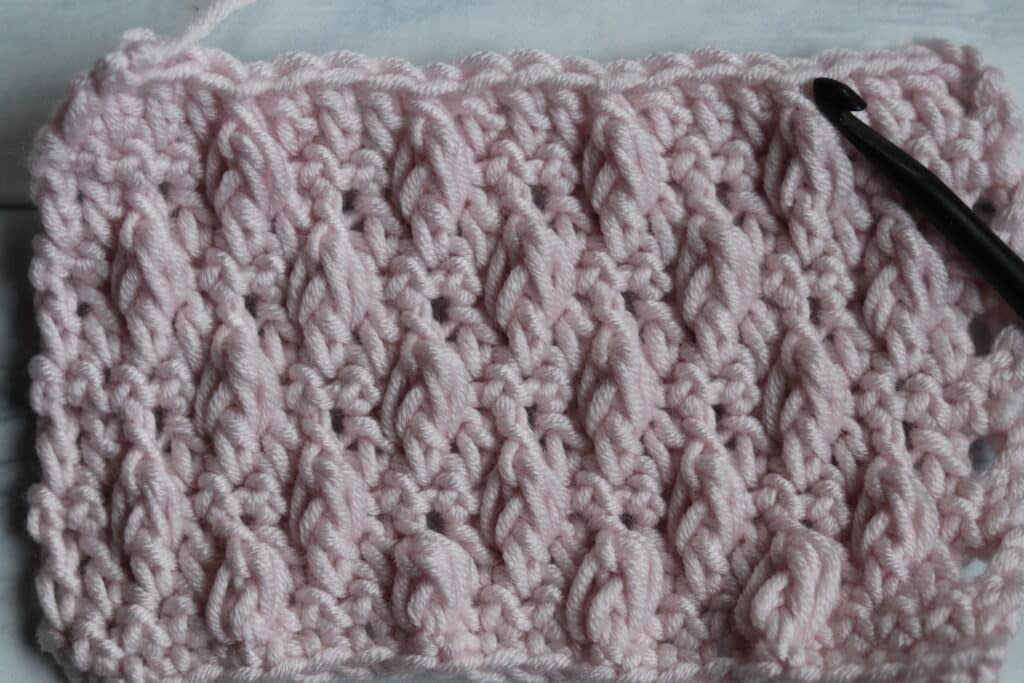 Falling Leaves crochet Stitch pink yarn Furls Crochet hook