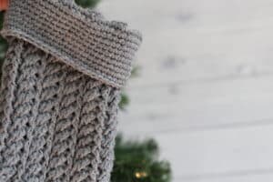 crochet Christmas Stocking cuff
