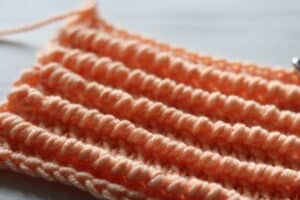 angled corded ridge crochet stitch
