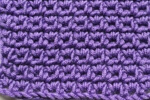 easy crochet stitch close up