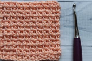 crochet pike stitch swatch