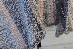 edging on crochet shawl