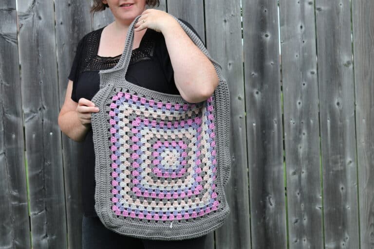 Granny Square Market Bag Crochet Pattern