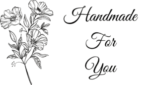 printable handmade for you gift card with flower