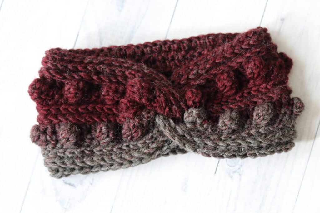 the black cherry twisted ear warmer crochet pattern