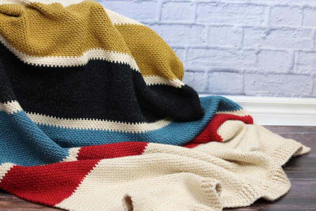 A Rainbow Crochet Blanket