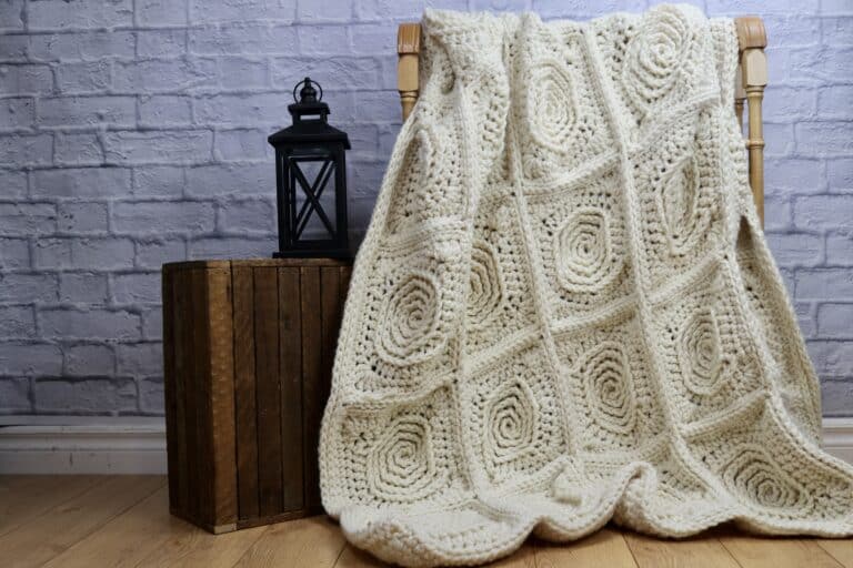 Log Cabin Throw Crochet Pattern