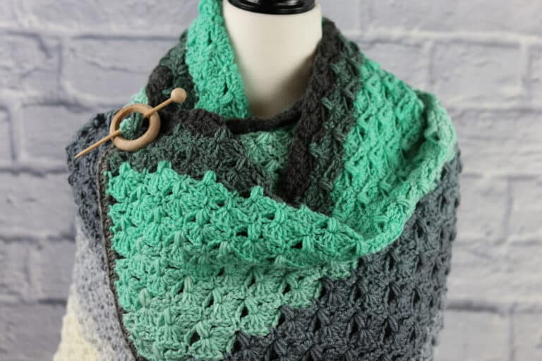 Raindrops Shawl Crochet Pattern