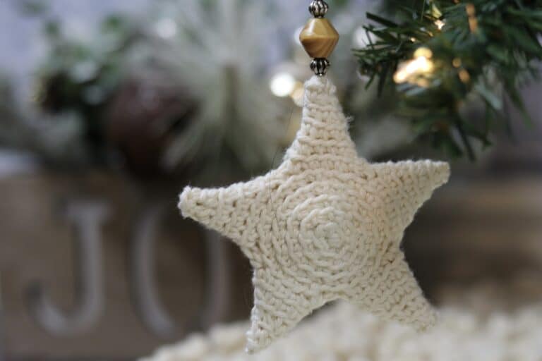 Rustic Star Ornament Crochet Pattern