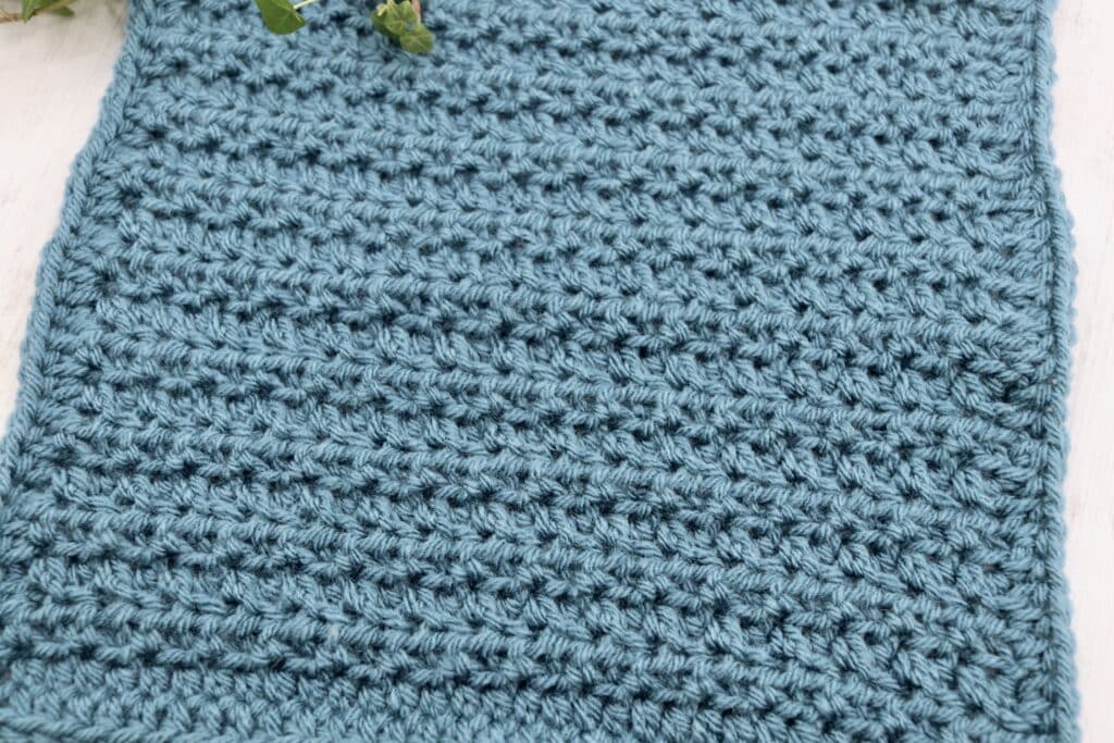 a close up of the tide pool crochet blanket square