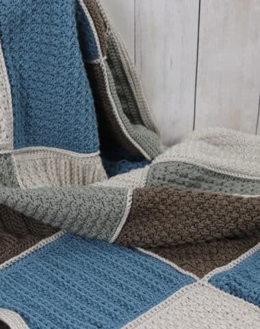 The Blue Spruce crochet blanket