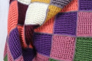 A close up of the Stash Busting Blanket