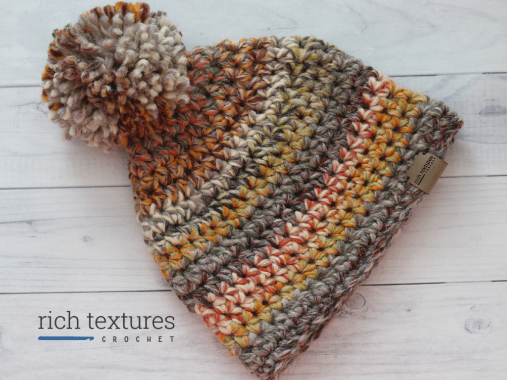 A crochet Beanie pattern that is perfect for beginners