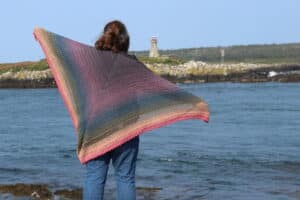 The Brier Island Crochet Triangle Shawl