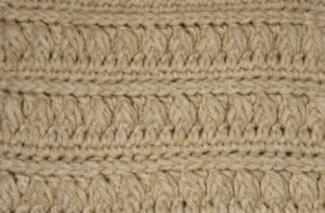 A Swatch of the Regal Crochet Stitch Pattern