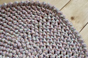Close up of the edging in the Cottage rug