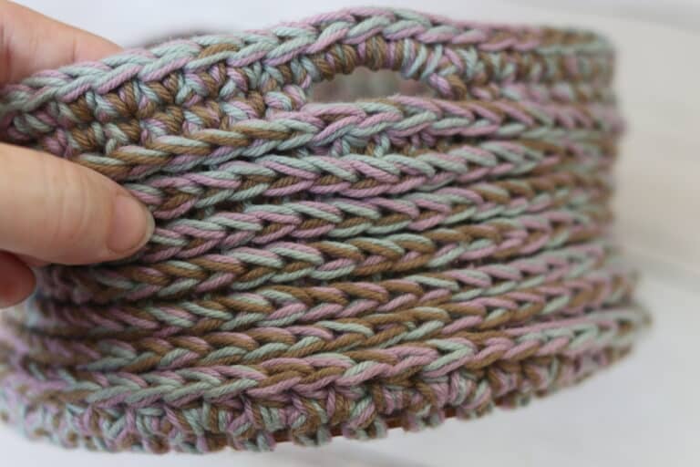 Basket Pattern Loop Round About Basket Crochet Pattern | Rich Textures Crochet