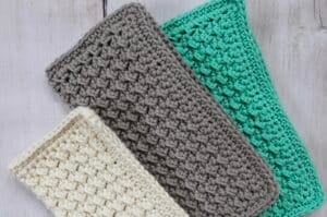 The crochet Everyday Dishcloth set of three